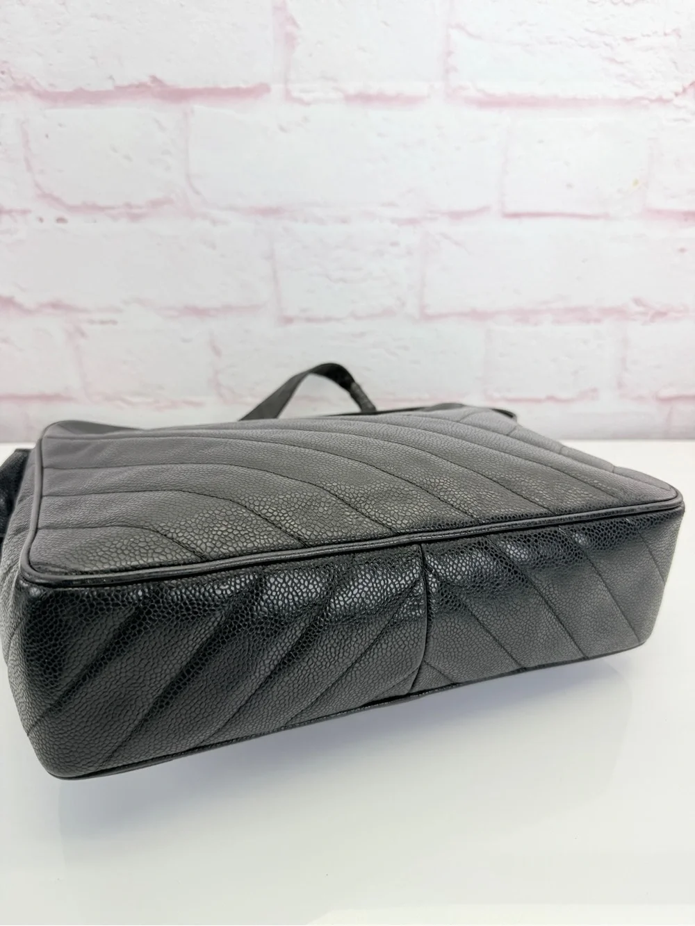 Chanel Black Quilted Leather CC Camera Bag